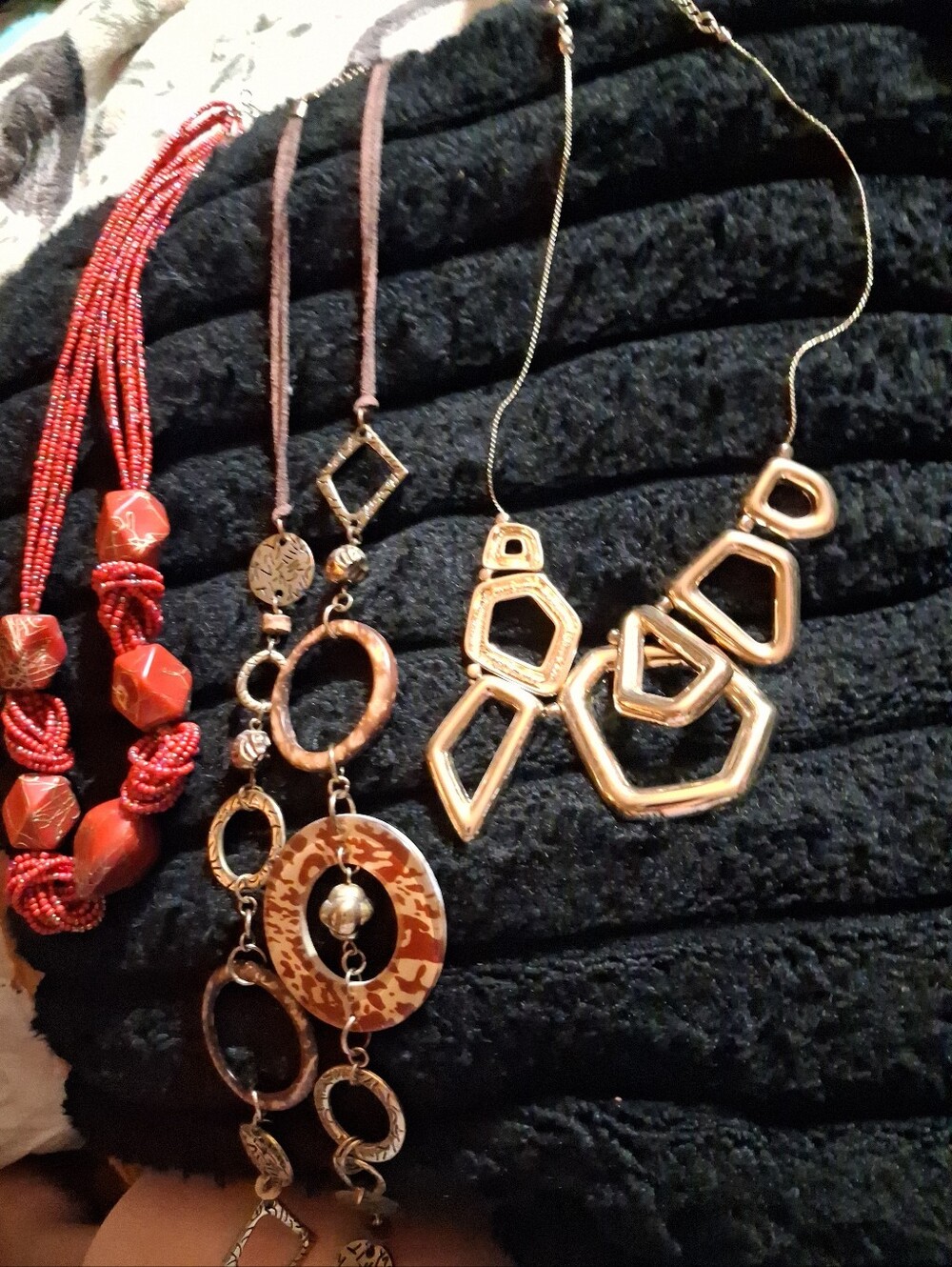 Gold Geometric Statement Necklace - Women Jewelry